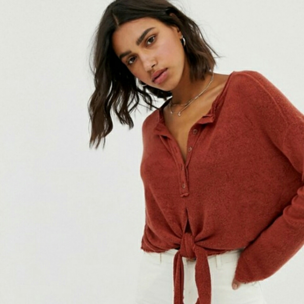 Free People Emma's Henley Top - NWT